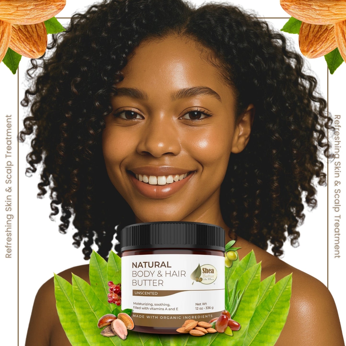Unscented Natural Body & Hair Butter - Shea Butter Like Whoa